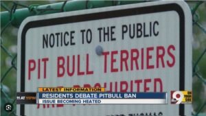 no pit bulls allowed sign